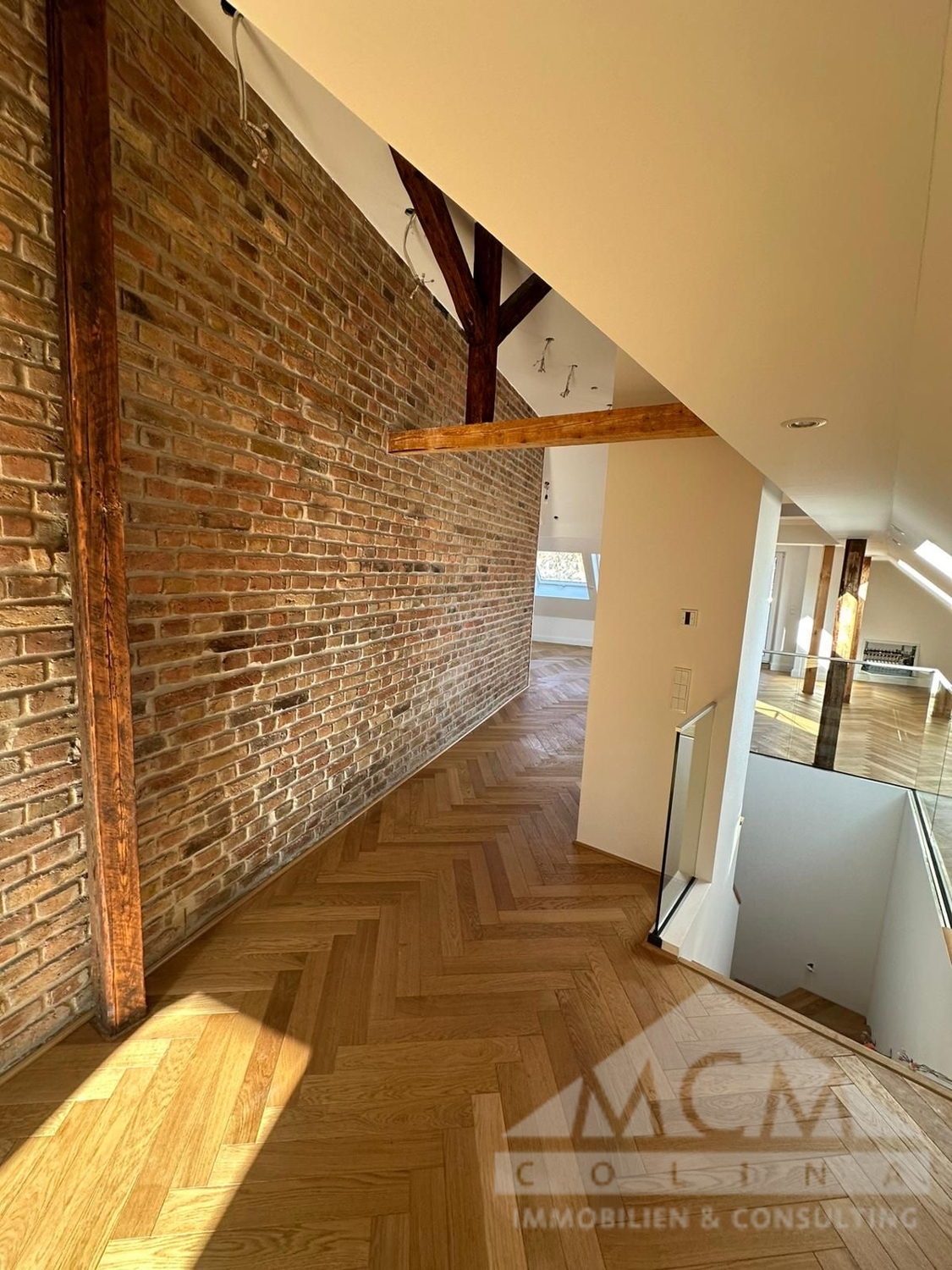 restaurierte  Klinkermauerwerk 