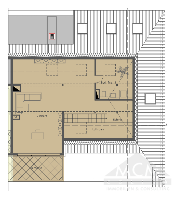 Grundriss Staffelgeschoss