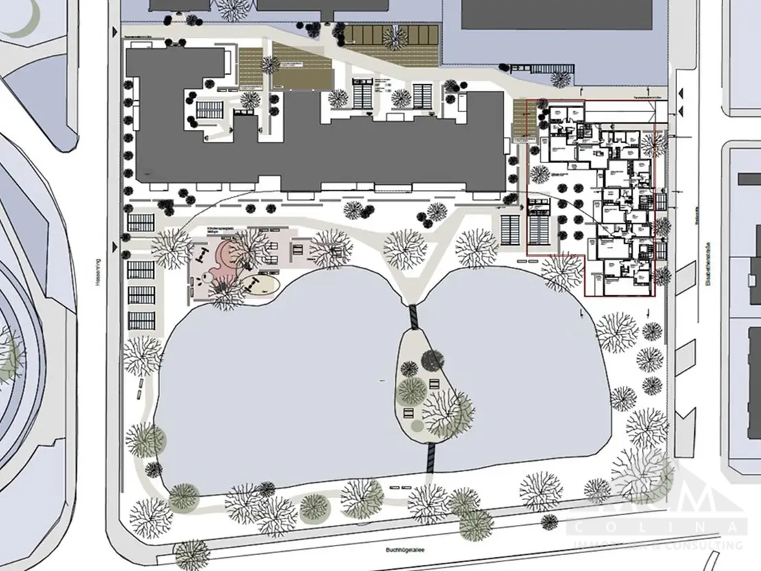 Draufsicht Wohnanlage