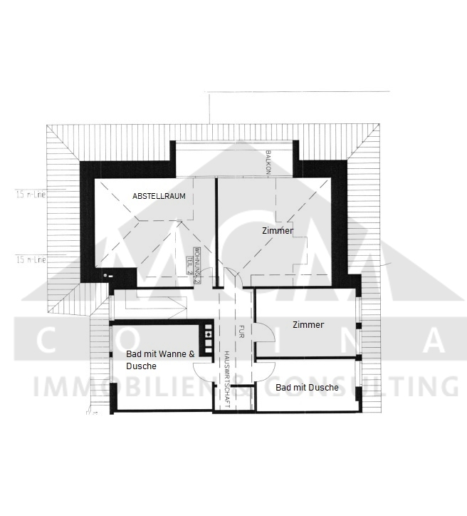 Grundriss Maisonette 2. Etage