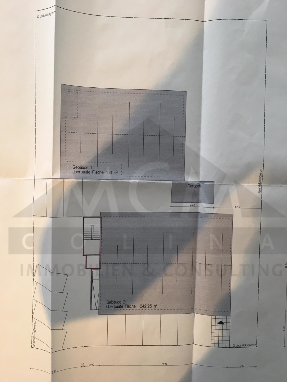 überbaute Flächen VH und HiH