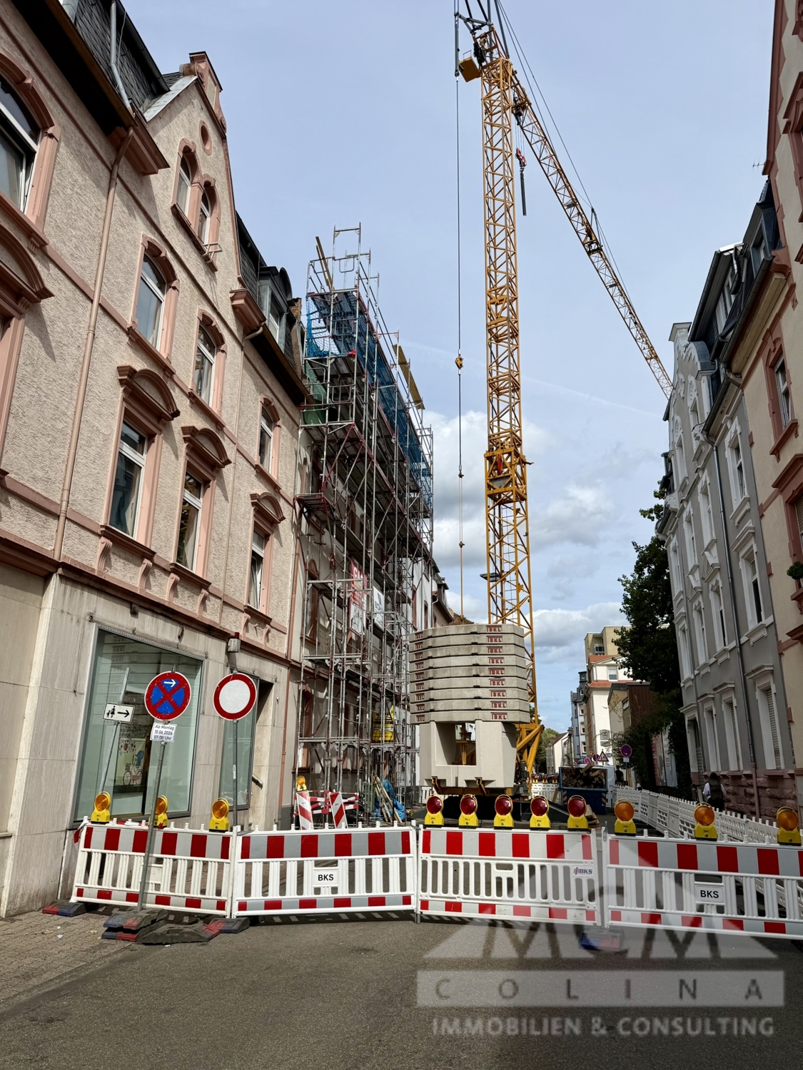 Kranaufstellung