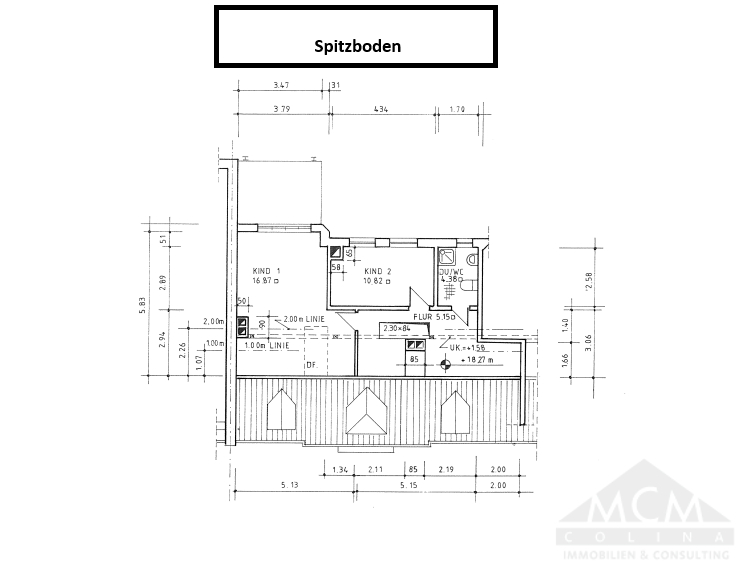 Spitzboden Grundriss