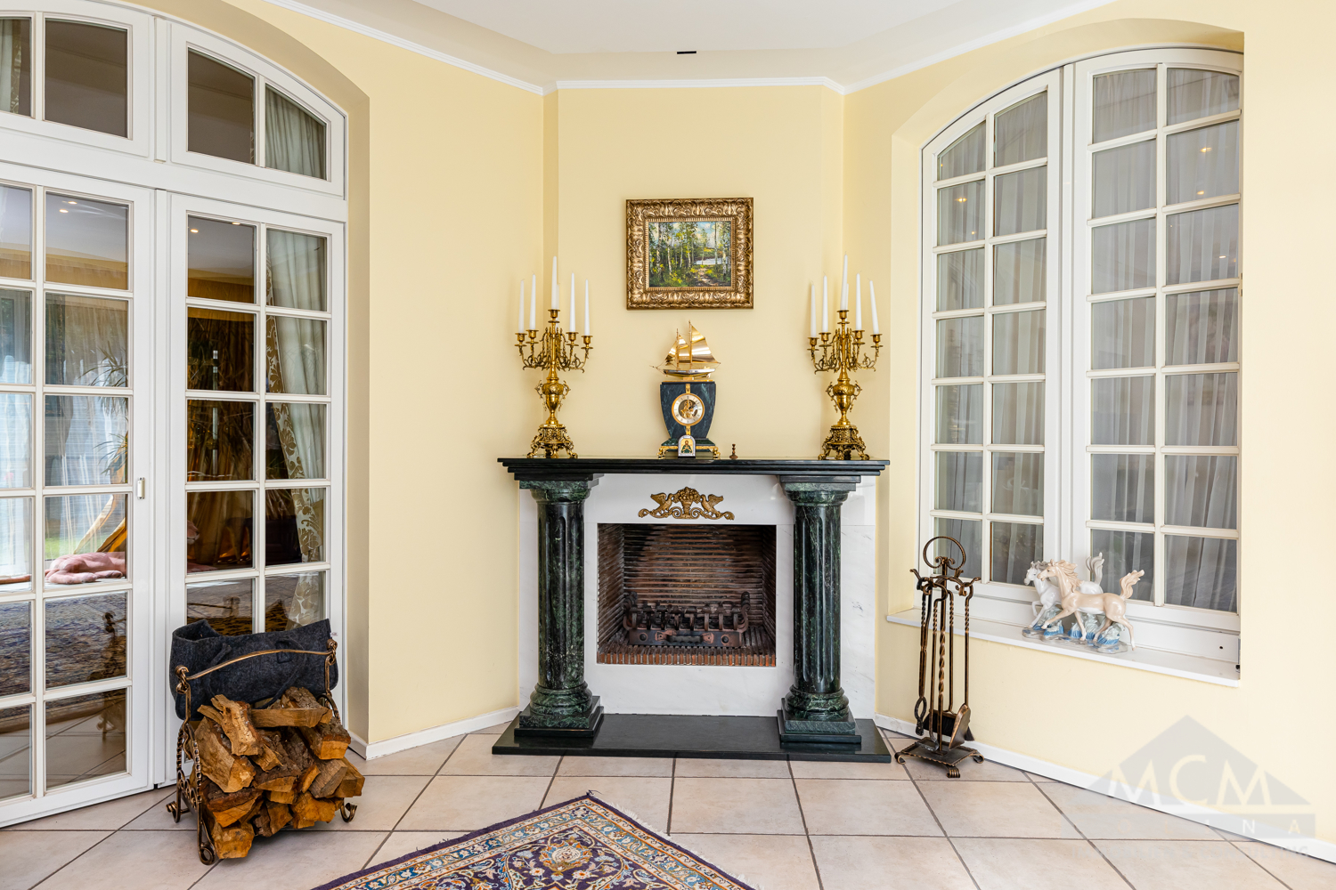 EG: 2.ter Kamin im Wintergarten